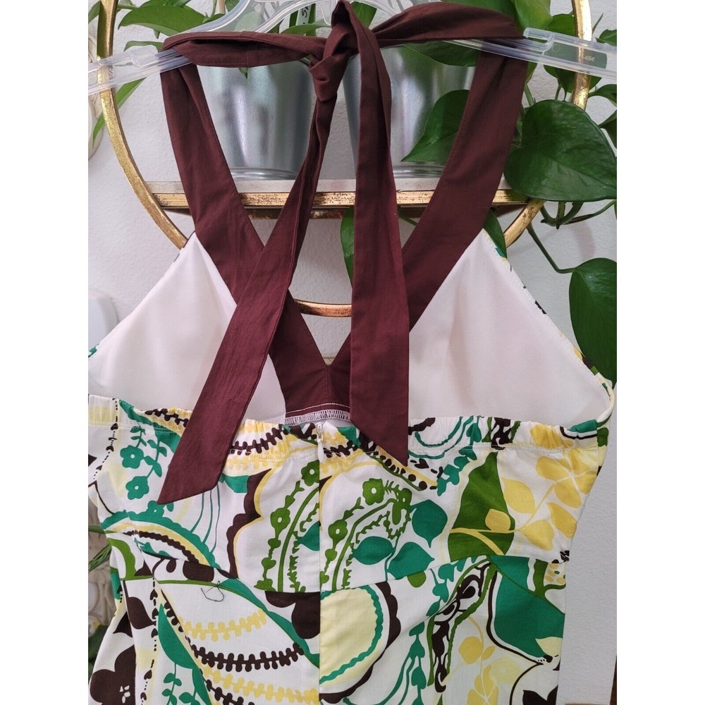 Speechless Floral Paisley Halter Tie Back with Zipper Flare Dress Junior Size 13 - Picture 6 of 15